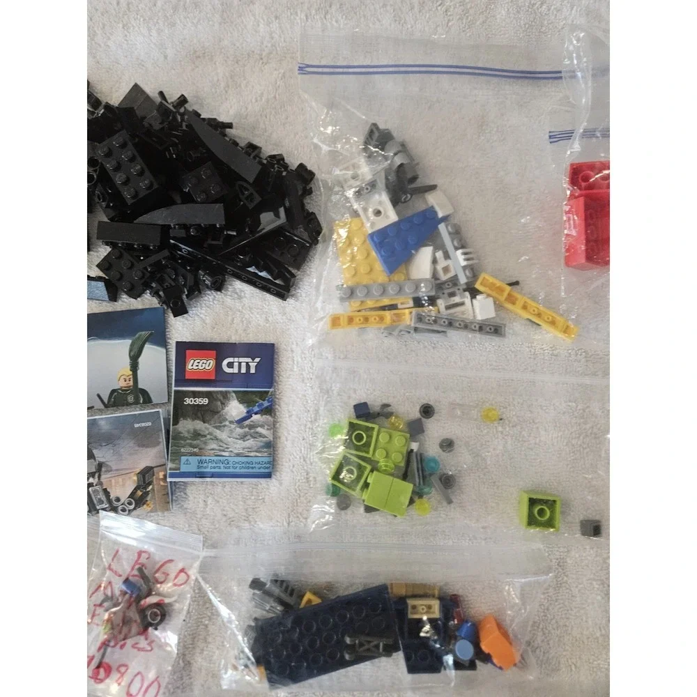 Lego Accessories And Brick Lot With Extra Instructions Booklets